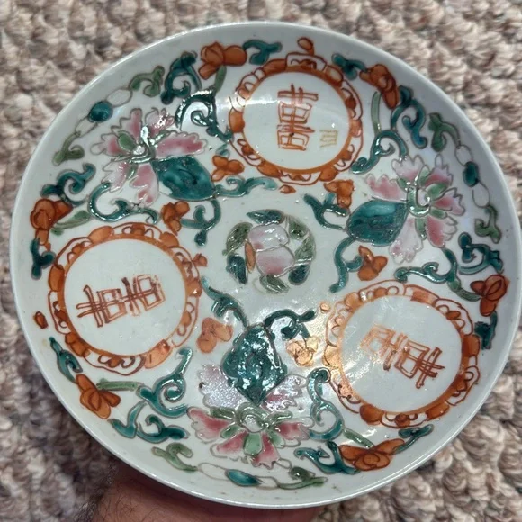 Rare Antique 3 Chinese Porcelain 18c-19c Plates China Antique Kitchen - Picture 7 of 12